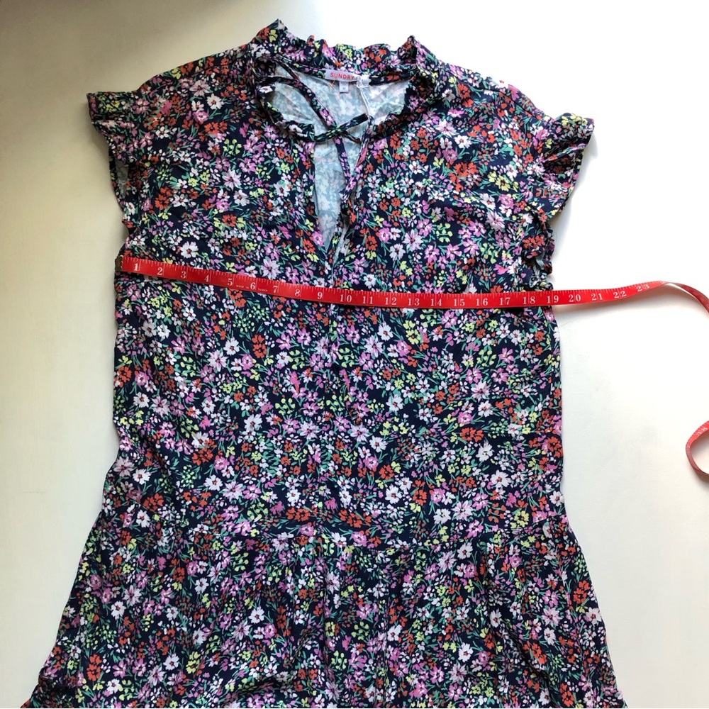 NWT Anthropologie Sundry Field Dress In Deep Navy Size Medium - Picture 14 of 15